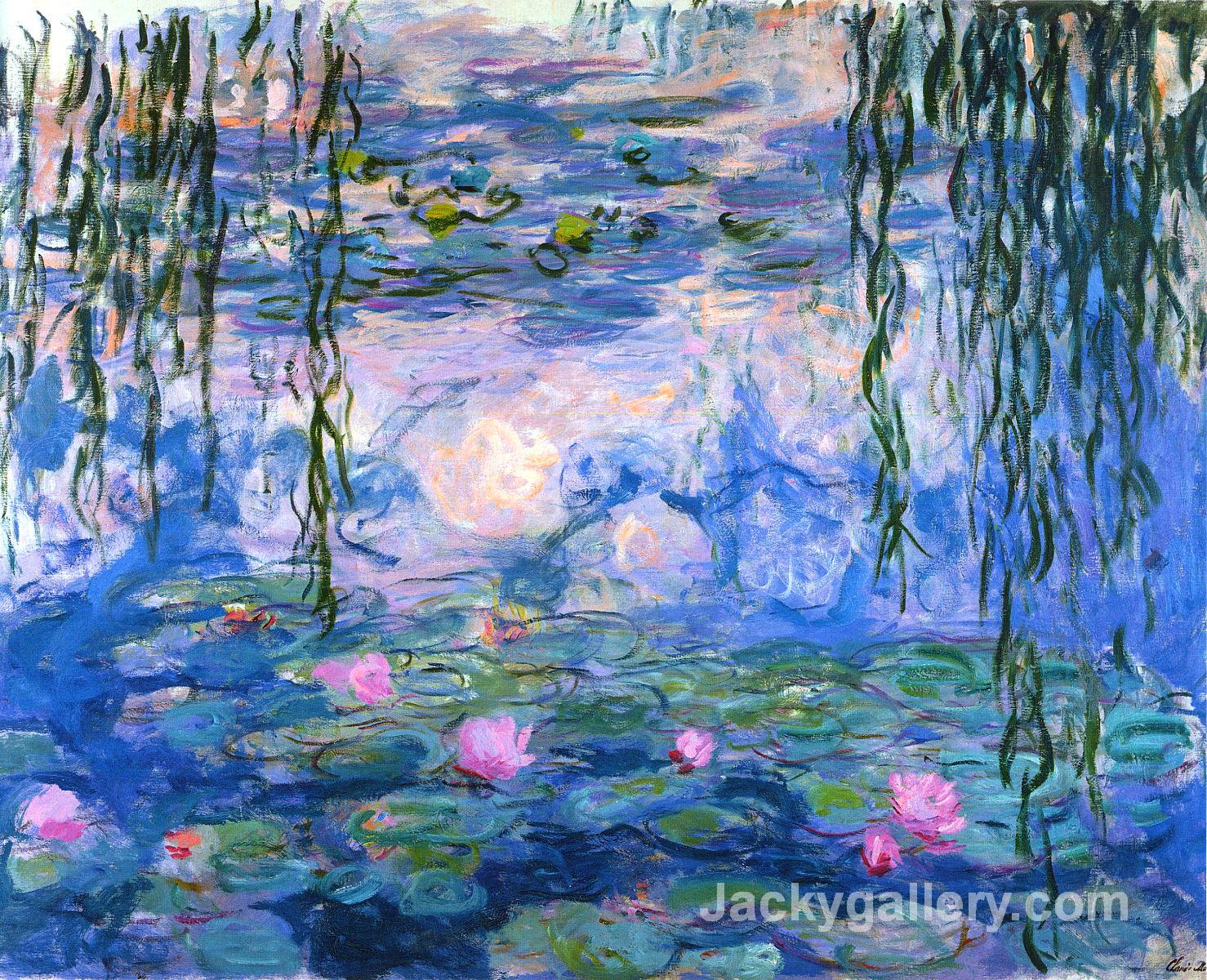 water lilies, by Claude Monet paintings reproduction